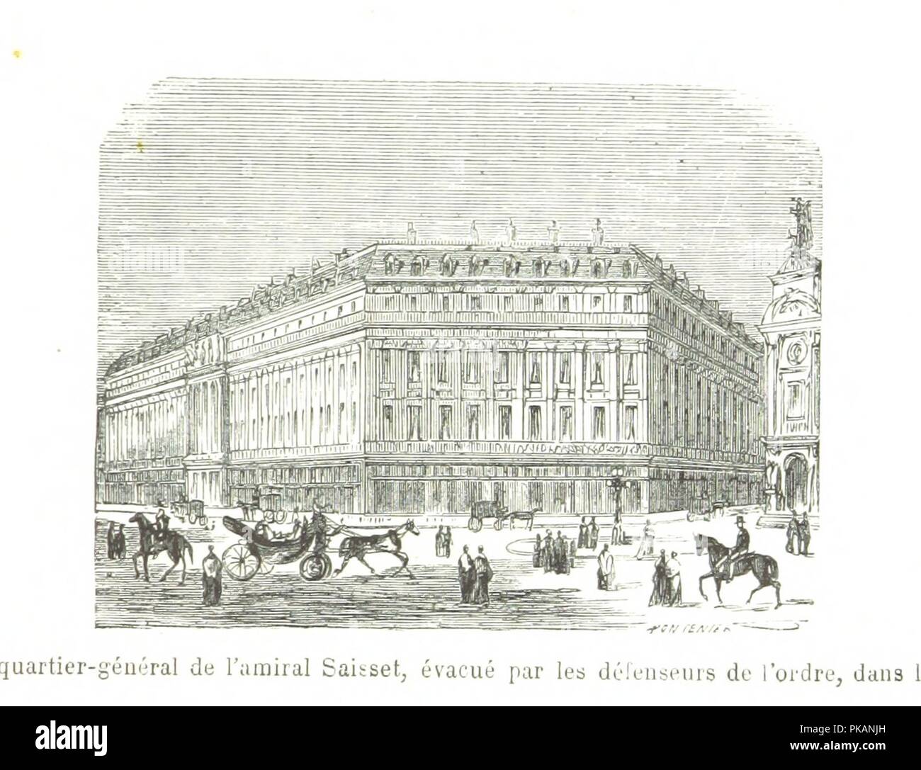 Bild von Seite 171 "Paris Insurgé. Histoire illustrée De évènements Tatsachen du 18 Mars au 28 Mai 1871. Pièces et Documents recueillis au jour le Jour, classés, coordonnés et a 0006. Stockfoto