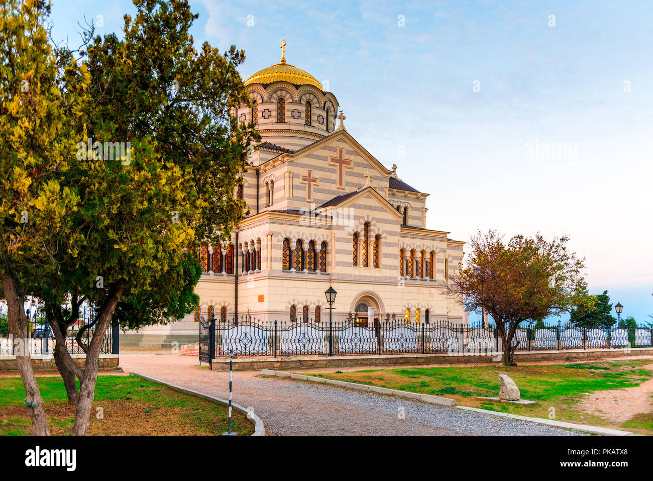 Tauric Halbinsel - Wladimir Kathedrale in Chersonesos Orthodoxe Kirche Stockfoto