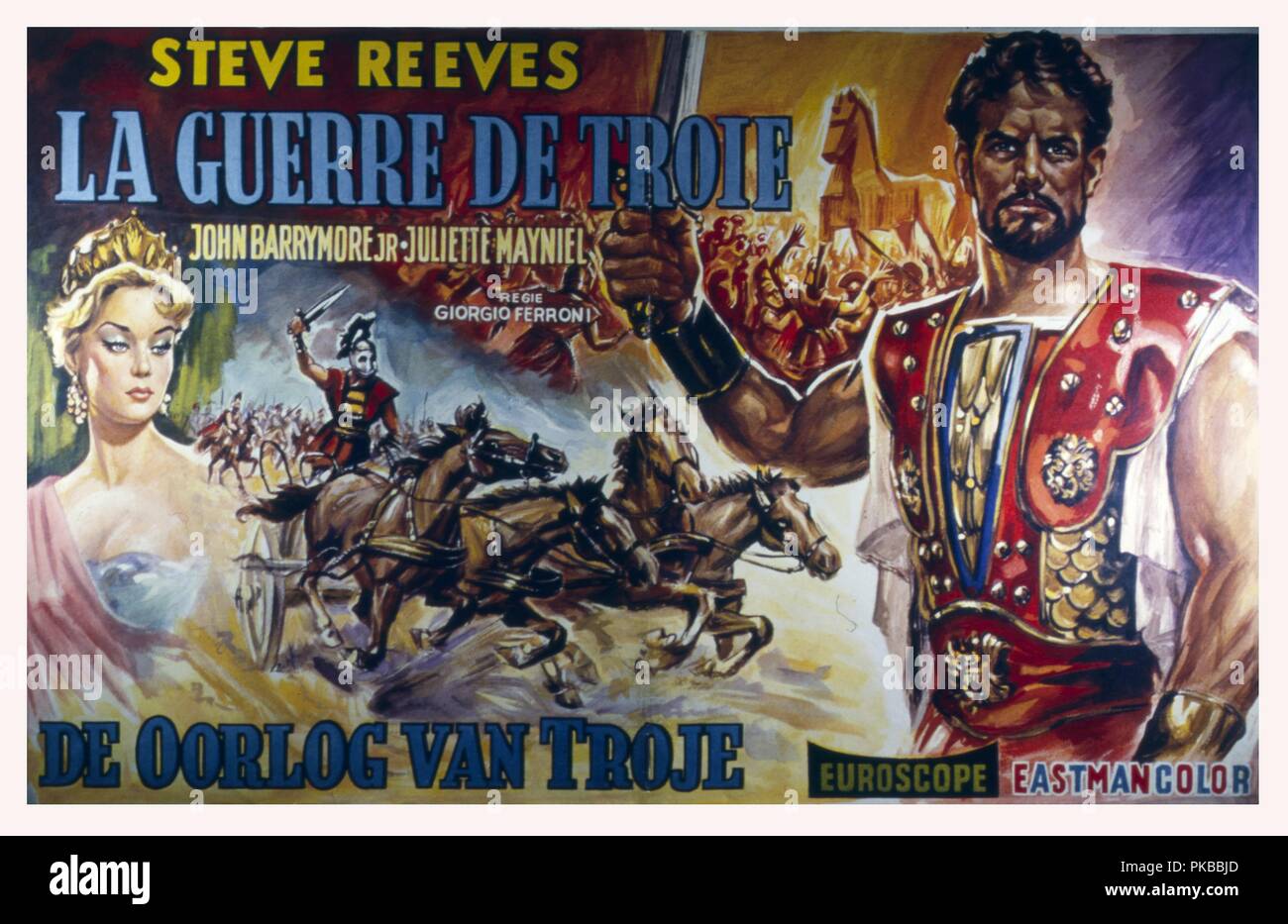La Guerra di Troia das Trojanische Pferd Jahr: Italien 1961 Regie: Giorgio Ferroni Poster (Bel) Stockfoto
