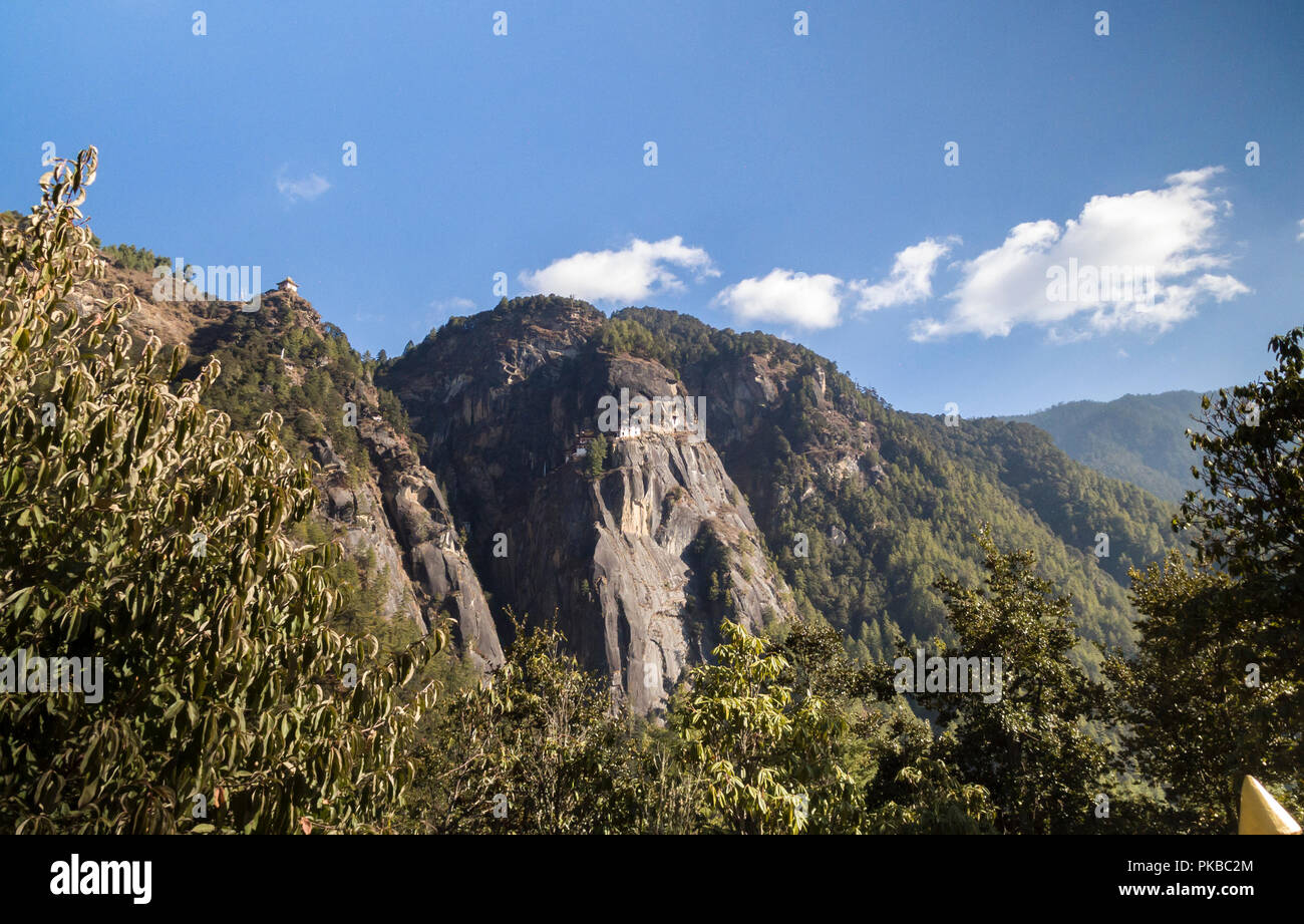 WS Taktshang Gompa (Tiger Nest Kloster) Stockfoto