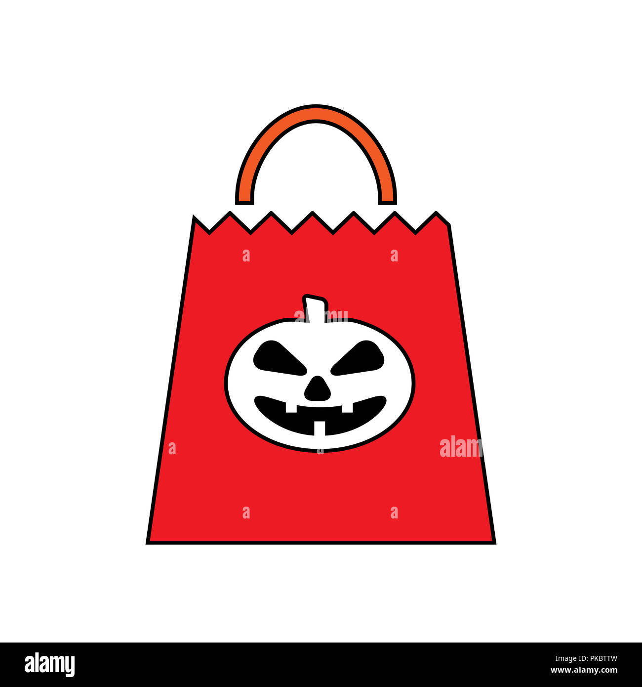 Halloween Urlaub Symbol K rbis Tasche Symbol Stockfotografie Alamy