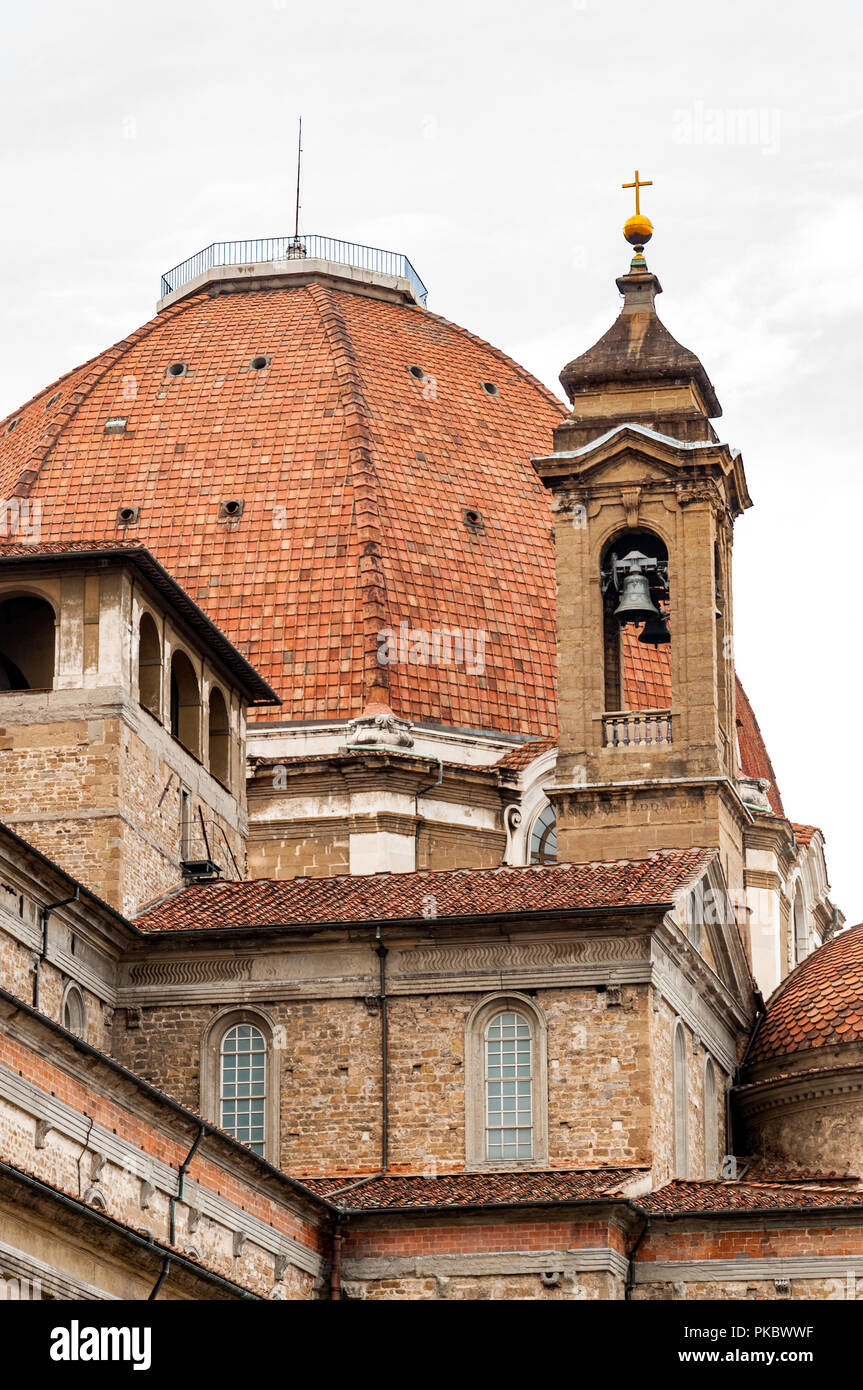 Die Basilica di San Lorenzo, Florenz (Firenze), Italien Stockfoto