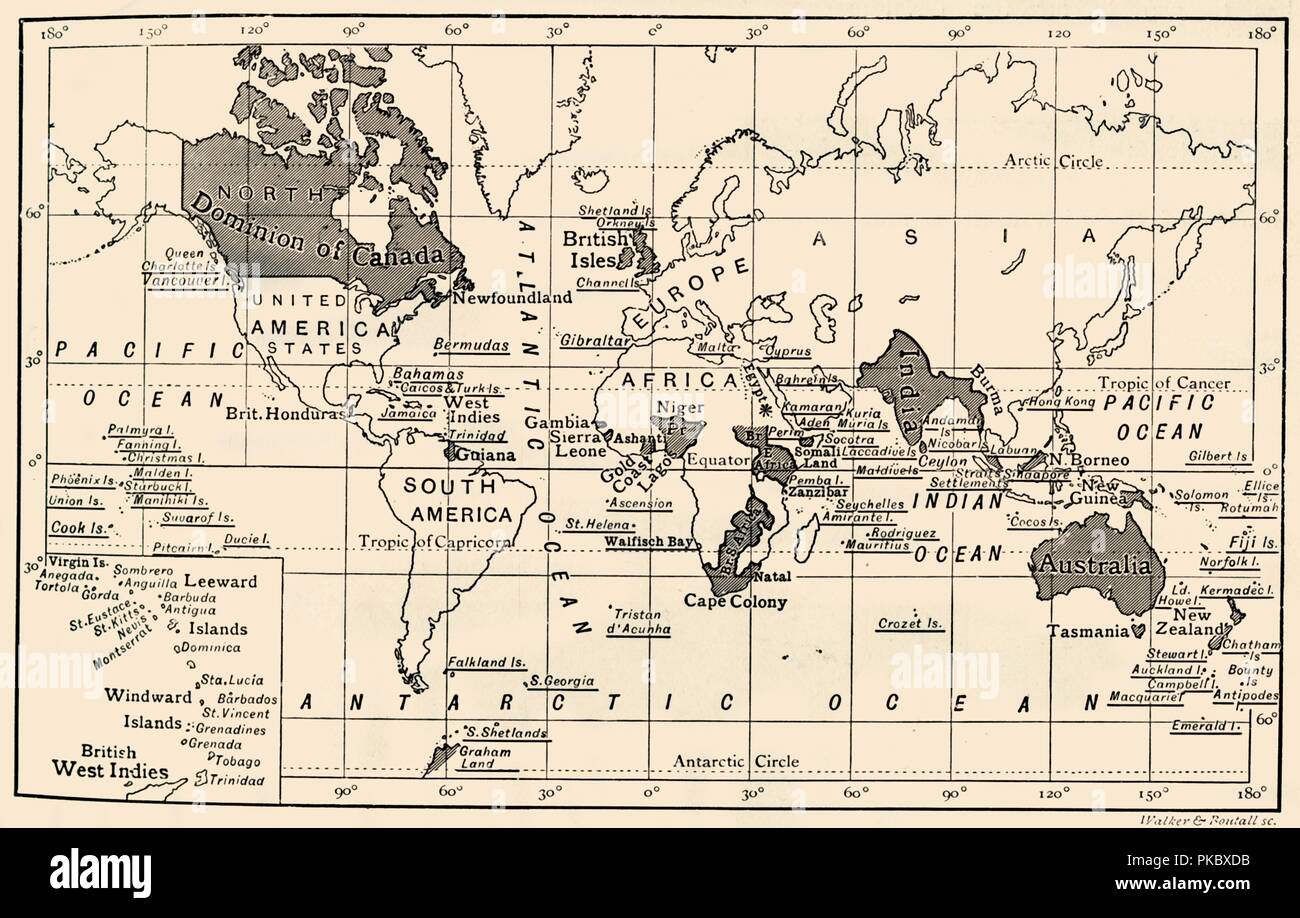 "Das Britische Empire, 1897. Artist: Unbekannt. Stockfoto