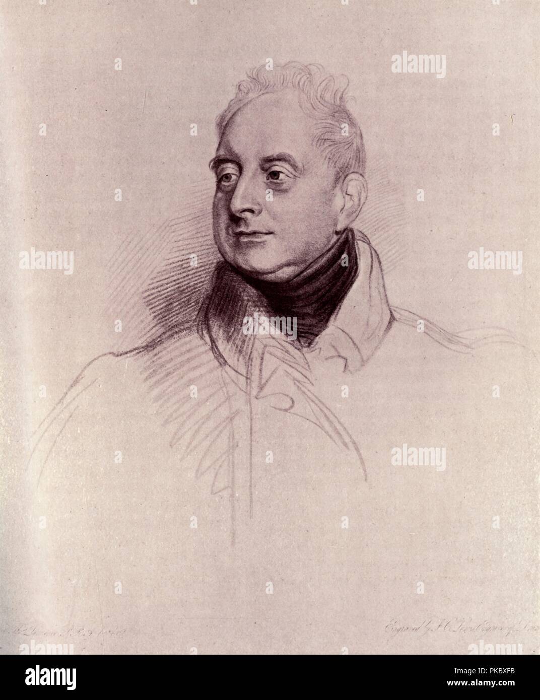 "William IV', c 1831 (1919). Artist: FC Lewis. Stockfoto