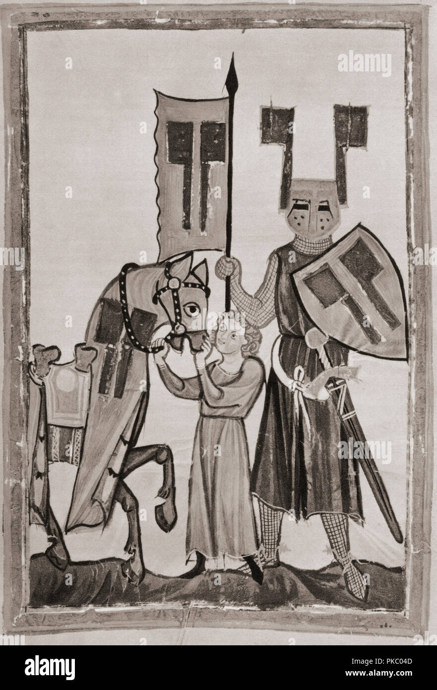 Wolfram von Eschenbach, c. 1160/80-C.1220. Deutscher Ritter und Dichter. Nach einer Miniatur in der Codex Manesse, c1300. Stockfoto