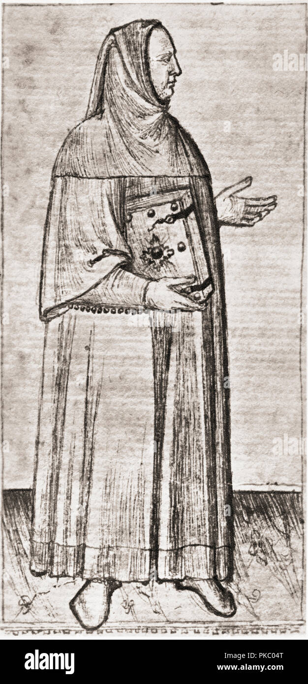 Giovanni Boccaccio, 1313 - 1375. Italienische Schriftsteller, Dichter, Korrespondent von Petrarca', und eine wichtige Renaissance Humanist. Stockfoto