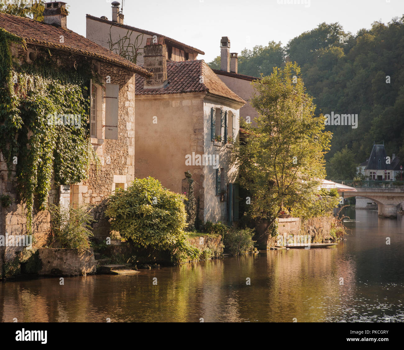 La Drone Fluss, Brantôme, Dordogne, Frankreich Stockfoto