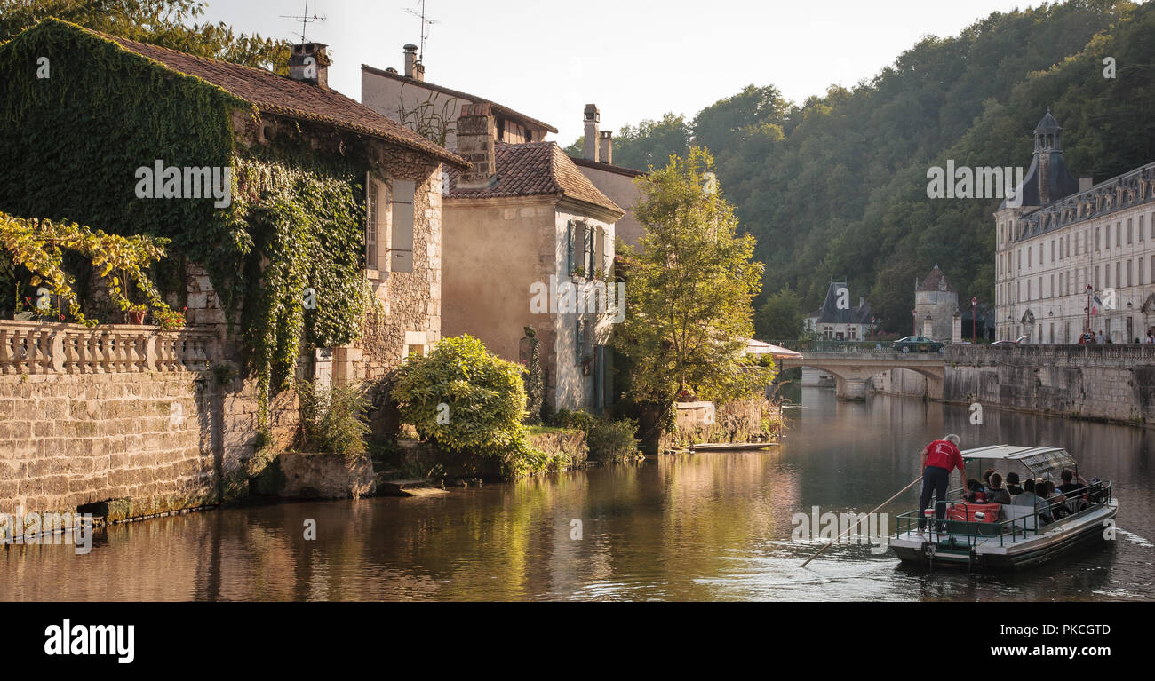 La Drone Fluss, Brantôme, Dordogne, Frankreich Stockfoto