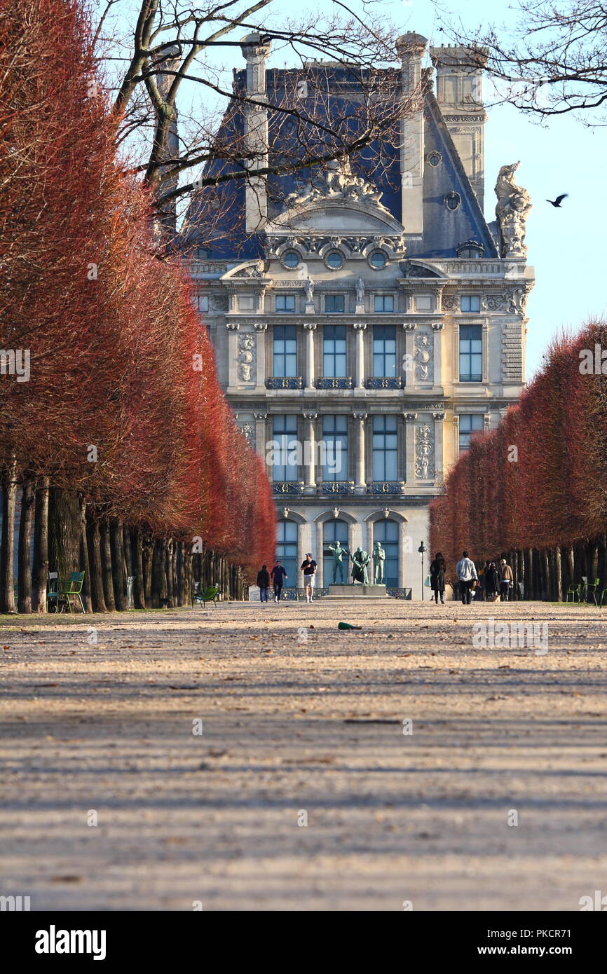 Altes Schloss in Paris Stockfoto