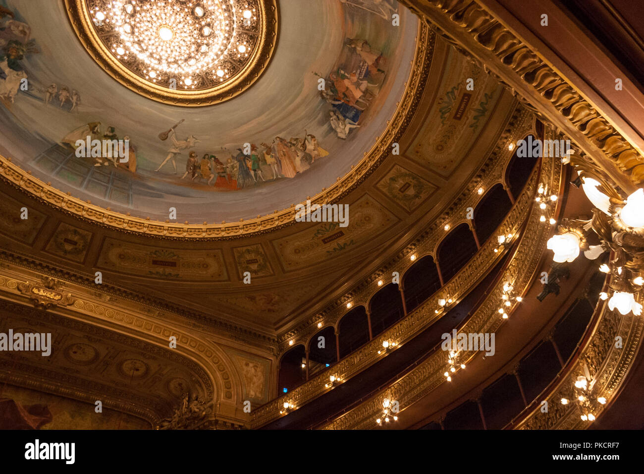 Buenos Aires, Argentinien. 01. Januar 2014. Ein Blick in das Innere des berühmten Colon Theater (Teatro Colon). Credit: Sara Armas/Alamy Stockfoto