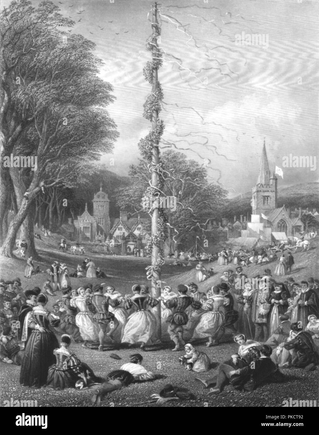 "Die Mai-polig', 1866. Künstler: Charles Cousen. Stockfoto