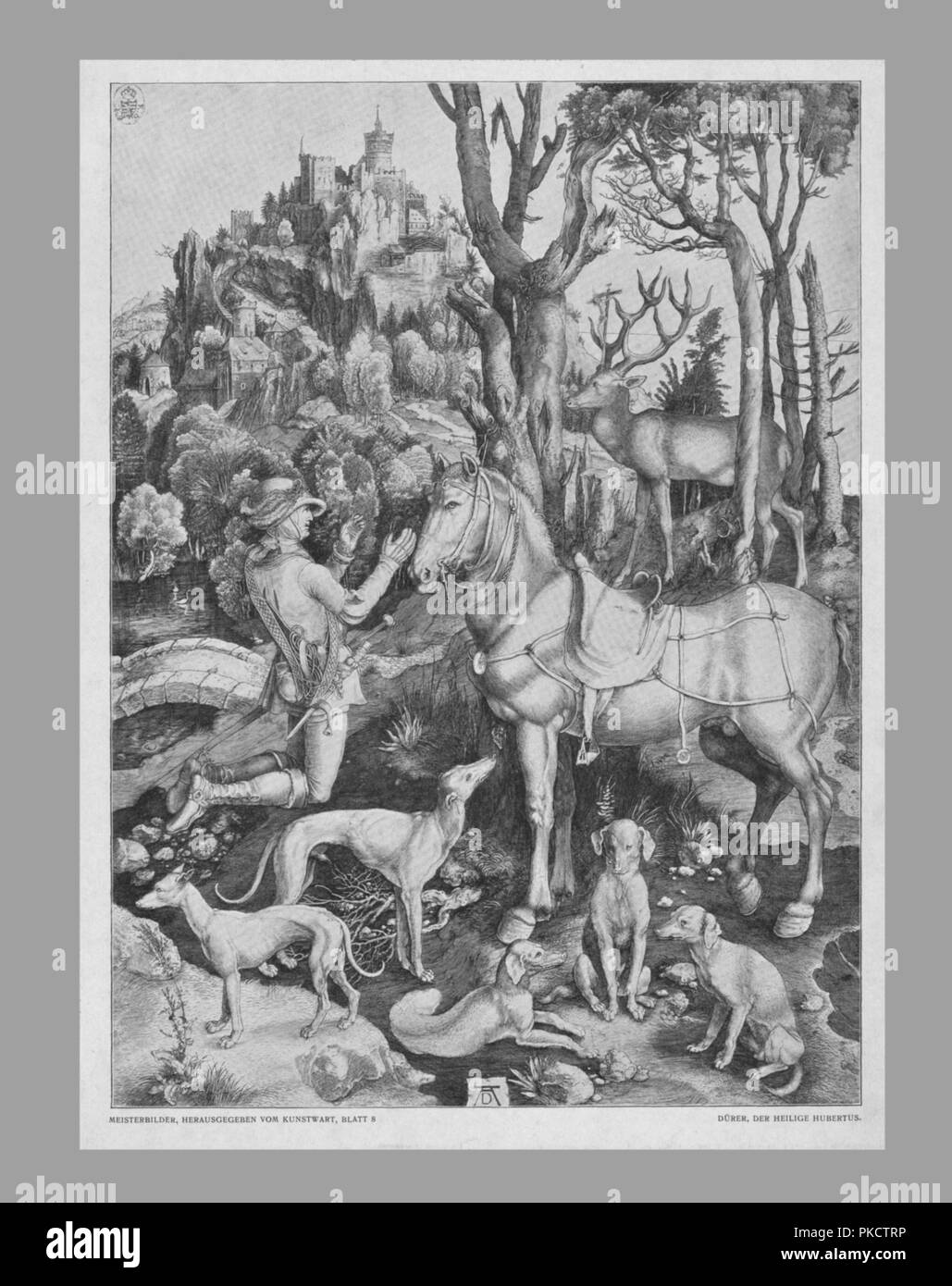St Eustace, c 1501, (19. Jahrhundert). Artist: Unbekannt. Stockfoto