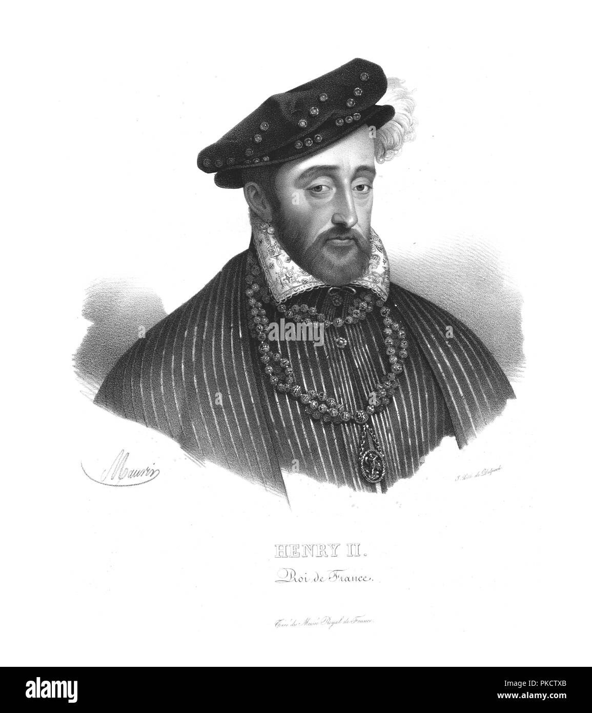 Heinrich II., König von Frankreich, (c 1820). Artist: Maurin. Stockfoto