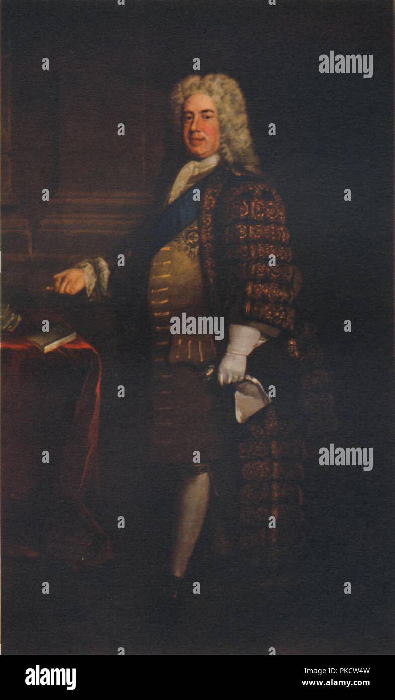 Sir Robert Walpole, c 1740 s, (1941). Artist: Unbekannt. Stockfoto