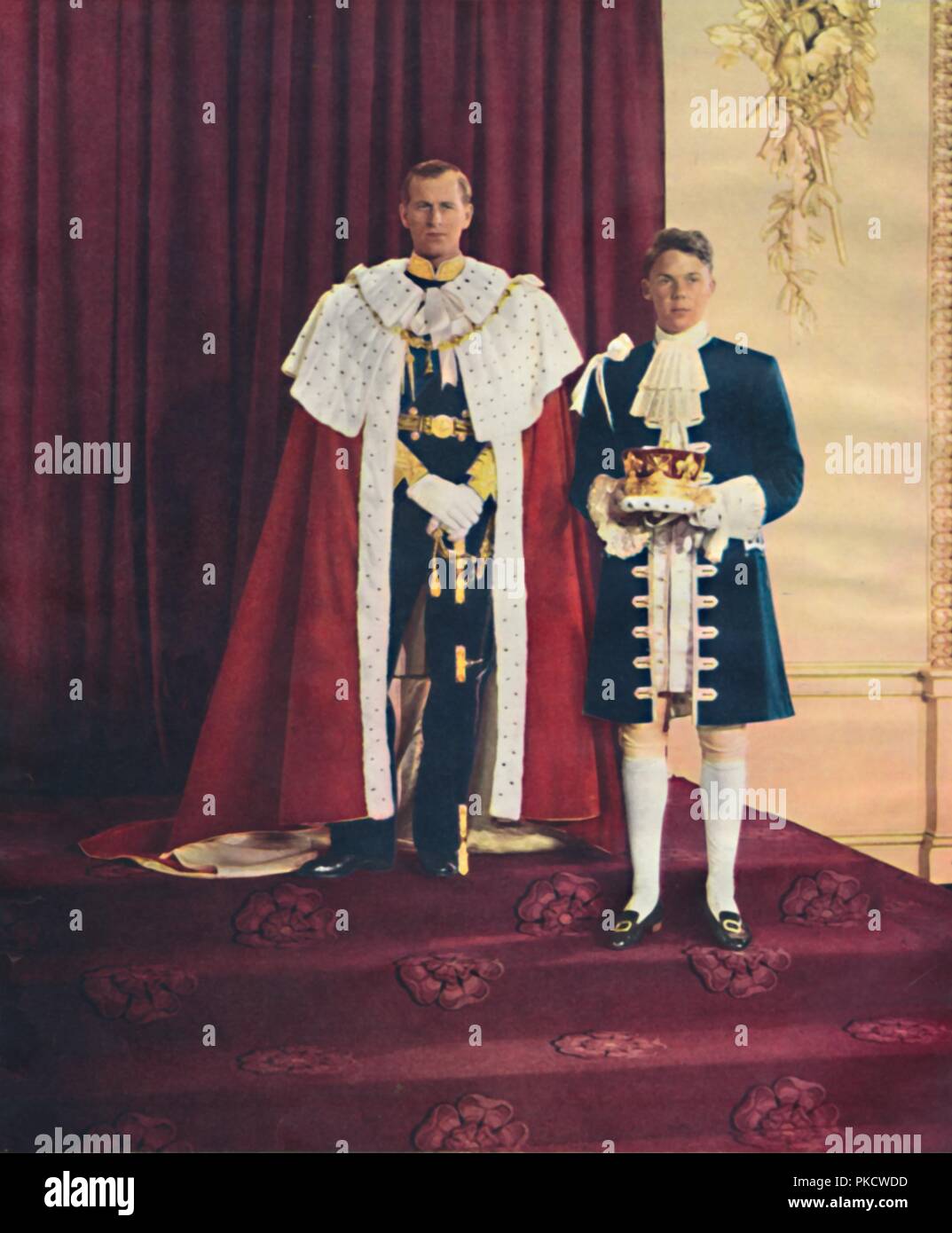 "Der Herzog von Edinburgh und seine Seite", 1953. Artist: Sterling Henry Nahum Baron. Stockfoto