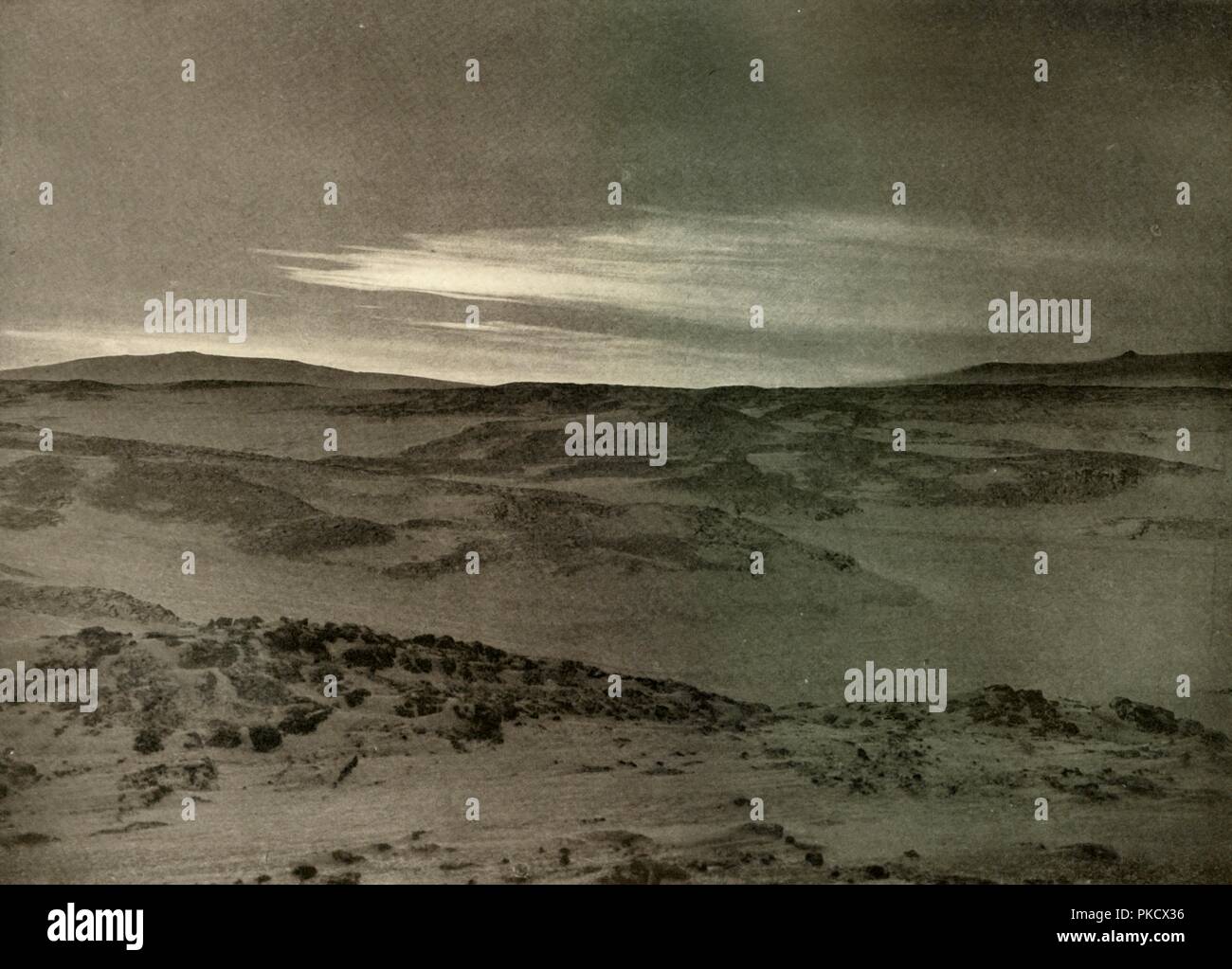 "Ein Blick nach Norden, in Richtung der sterbenden Sonne, im März', c 1908 (1909). Artist: Unbekannt. Stockfoto