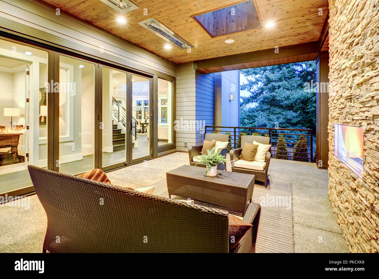 Luxuriöse neue Bau home in Bellevue. Northwest, USA Stockfoto