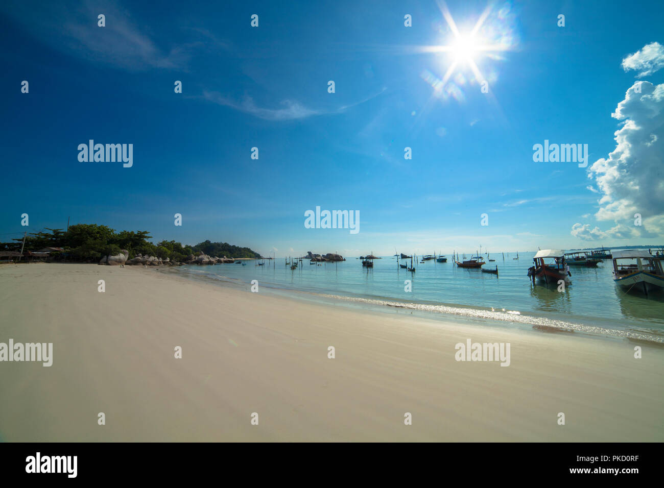 Tanjung Kelayang Strand, Belitung Island, Indonesien Stockfoto