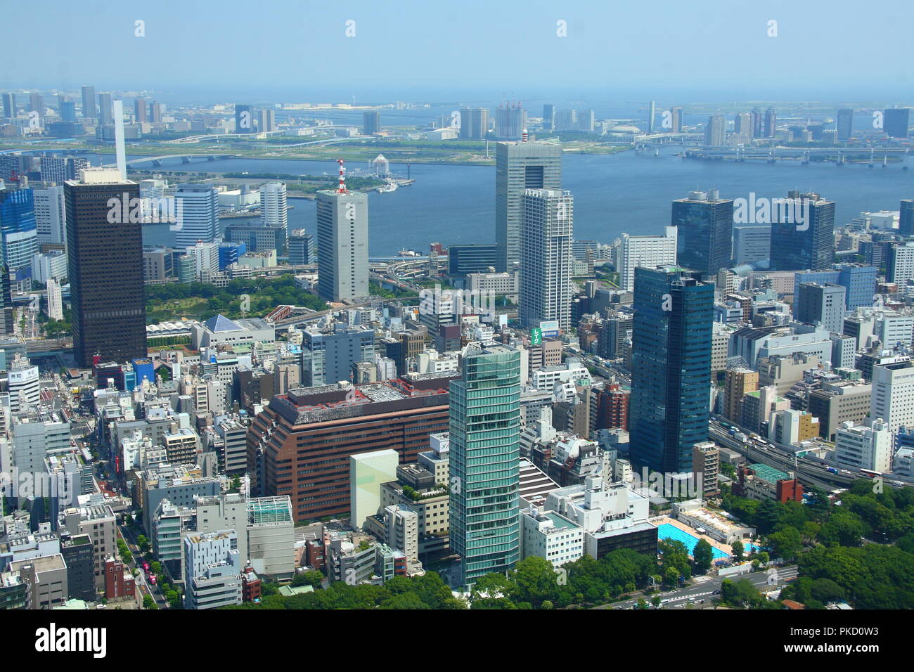 Tokio von oben. Skyline. Stockfoto