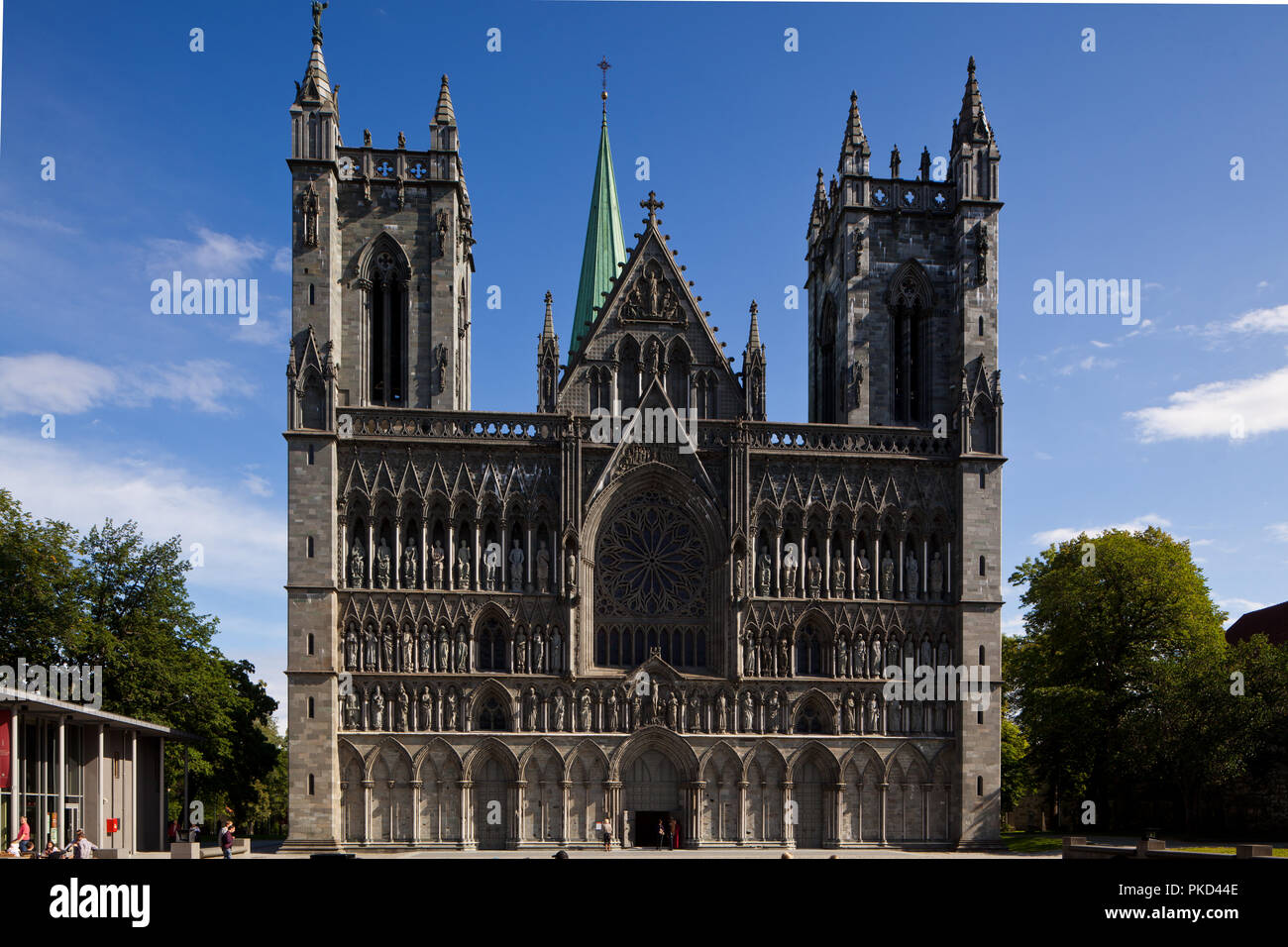 Krönungskirche Norwegens, der Nidarosdom in Trondheim Stockfotografie