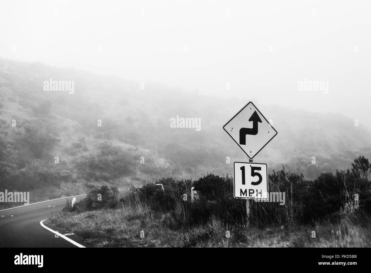 Gefährliche Straßen Stockfoto