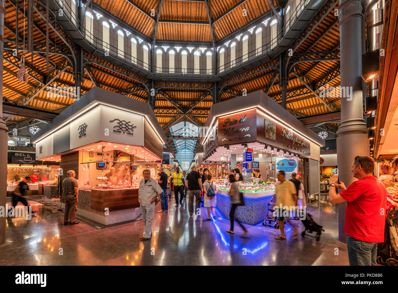 Sant Antoni Markt Gebäude, Barcelona, Katalonien, Spanien Stockfoto