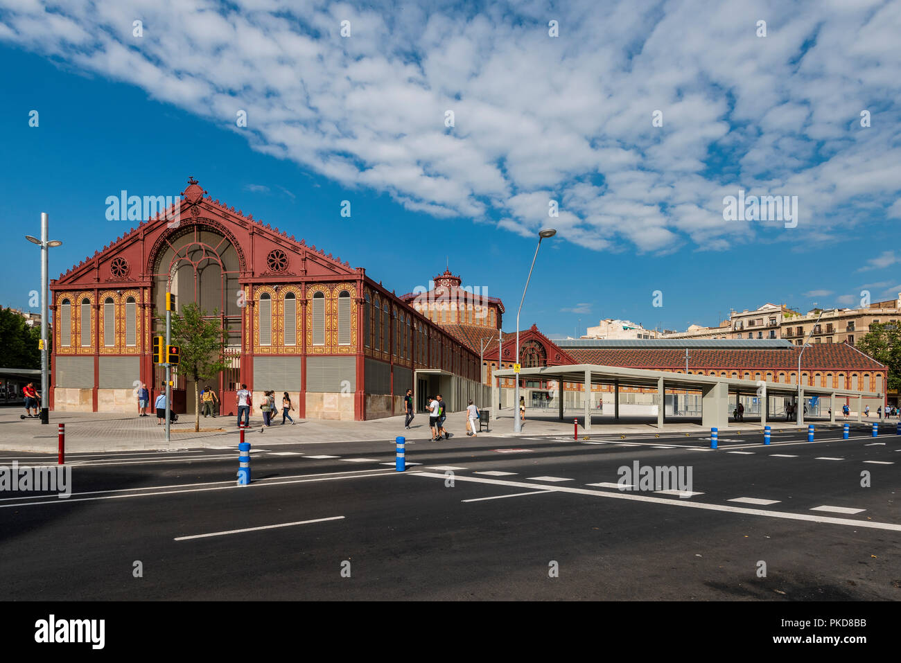 Sant Antoni Markt Gebäude, Barcelona, Katalonien, Spanien Stockfoto