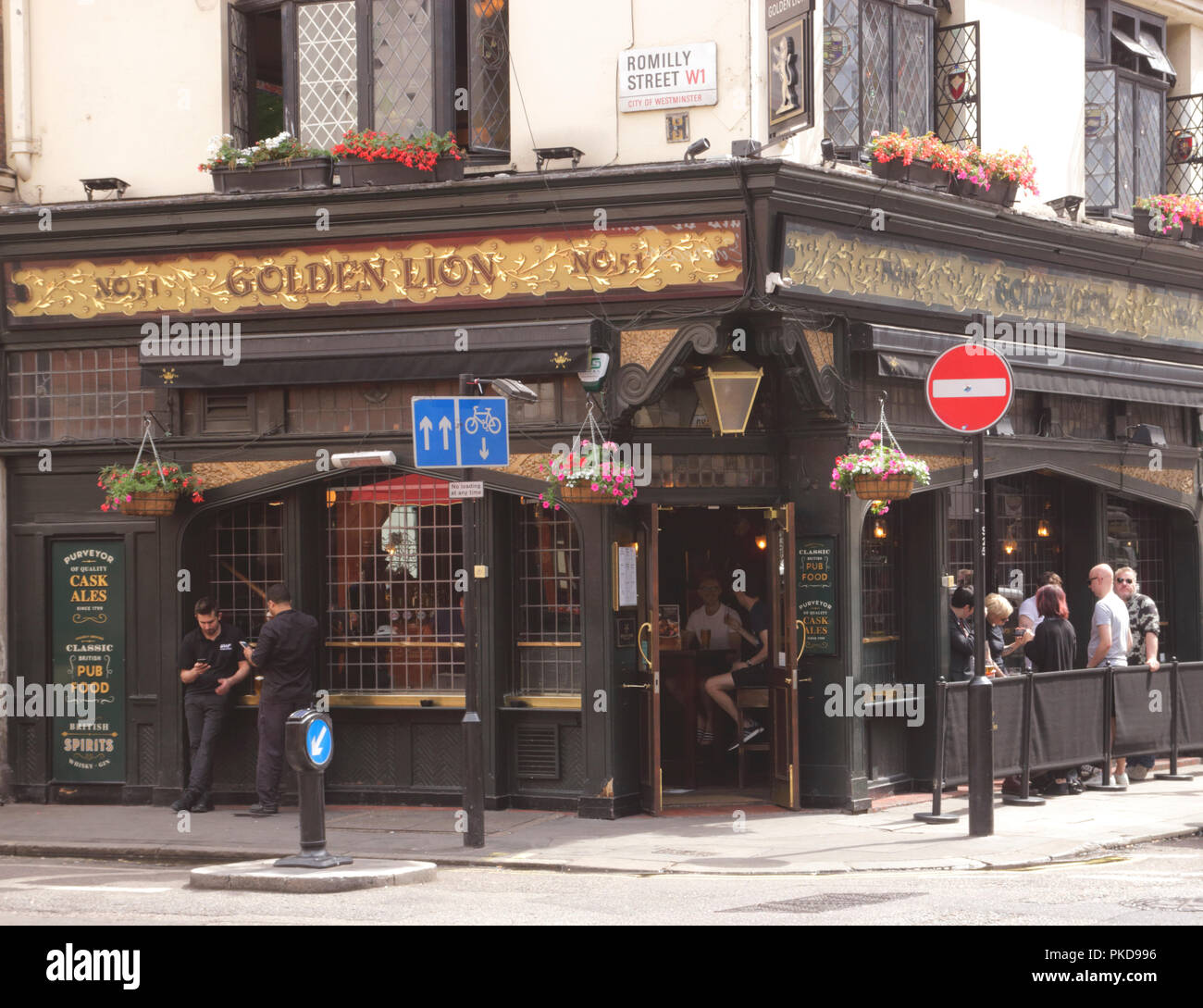 Golden Lion Pub Romilly Straße Soho London Stockfoto