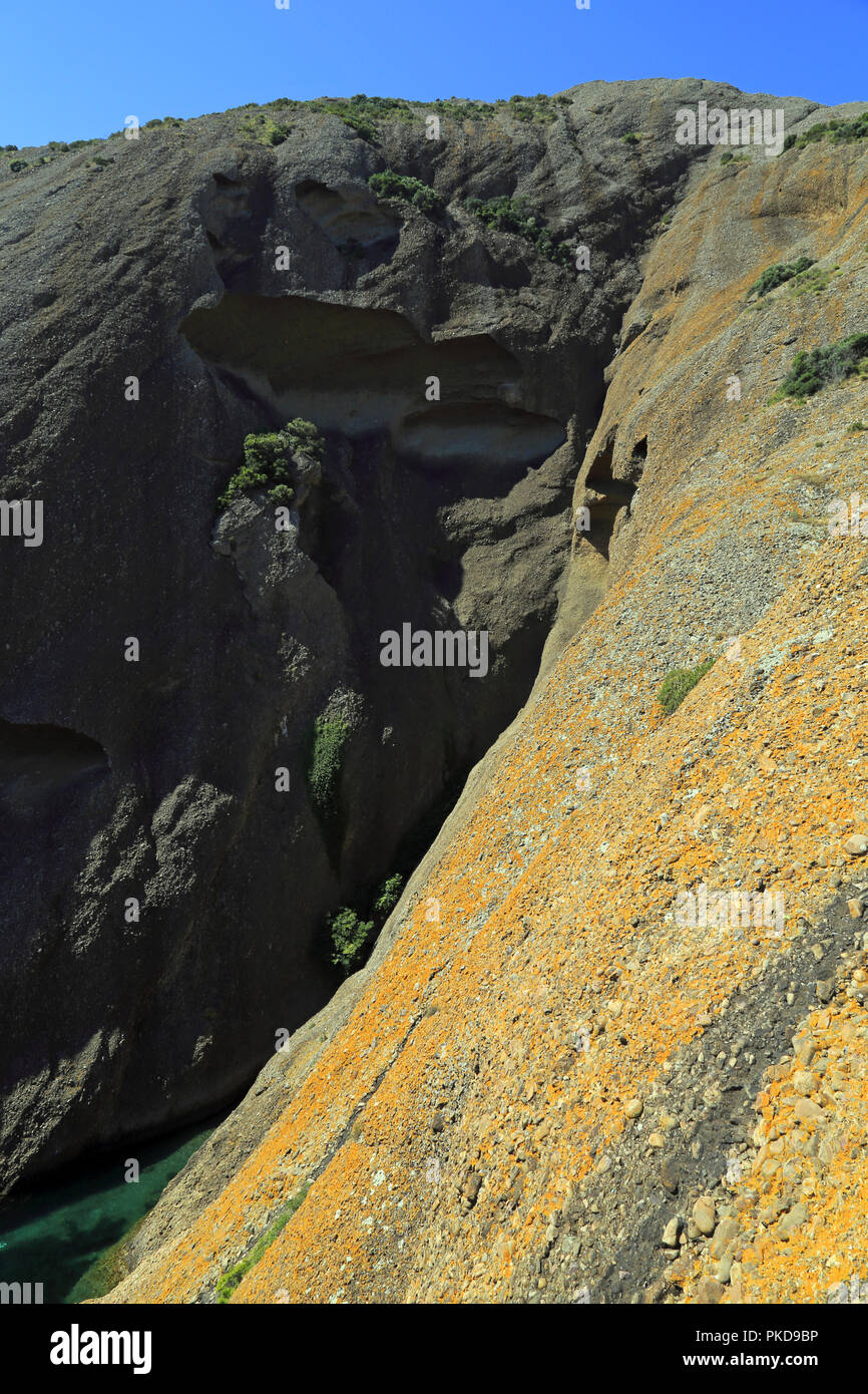 Die Calanques von Figuerolles in La Ciotat in der Nähe von Marseille, Provence, Frankreich Stockfoto