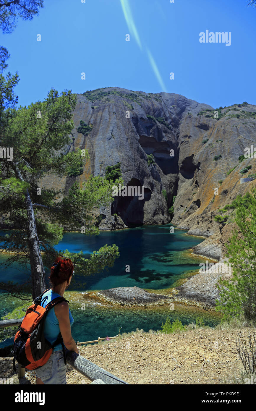 Die Calanques von Figuerolles in La Ciotat in der Nähe von Marseille, Provence, Frankreich Stockfoto