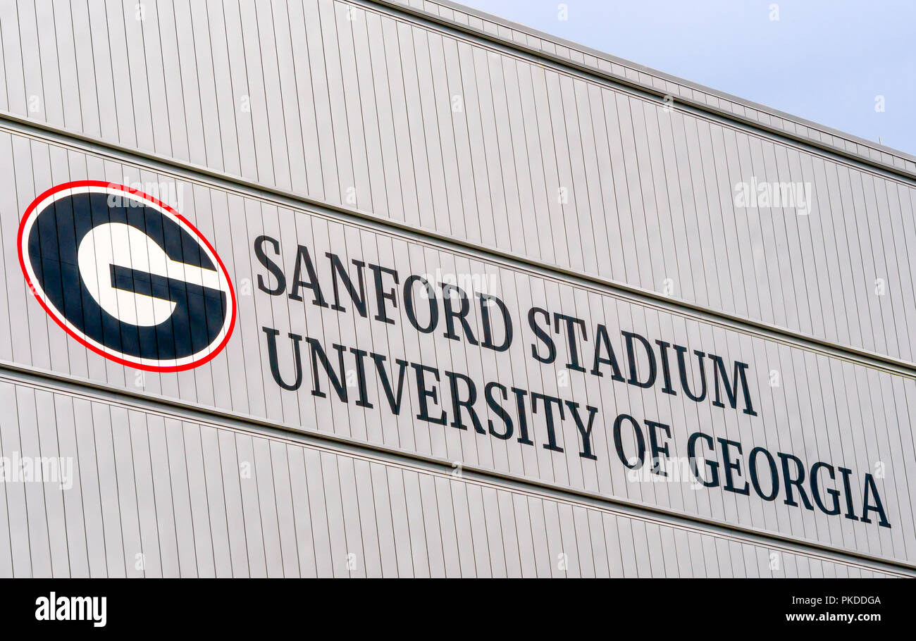 Athen, GA/USA Juni 5, 2018: Sanford Stadium auf dem Campus der Universität von Georgia. Stockfoto