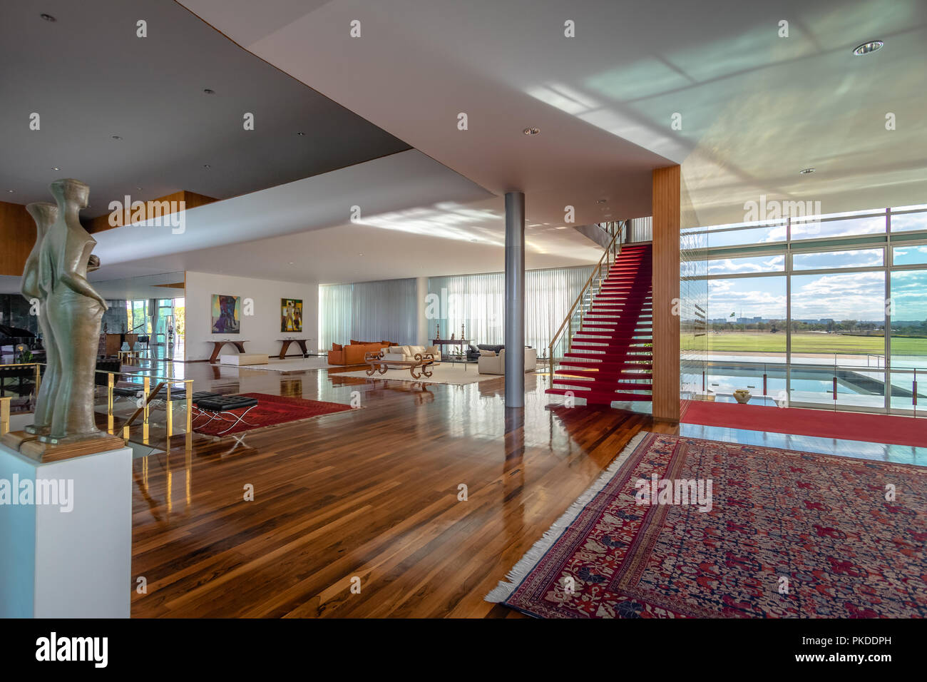 Alvorada Palace Innenbereich - Brasilia, Distrito Federal, Brasilien Stockfoto