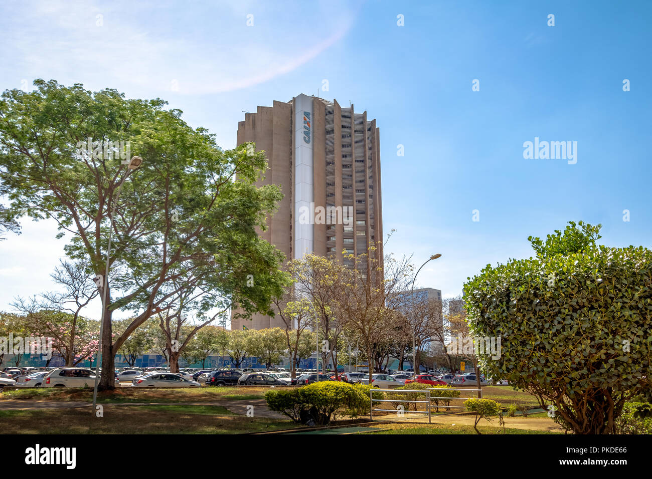 Caixa Economica Federal Bank in der Zentrale - Brasilia, Distrito Federal, Brasilien Stockfoto