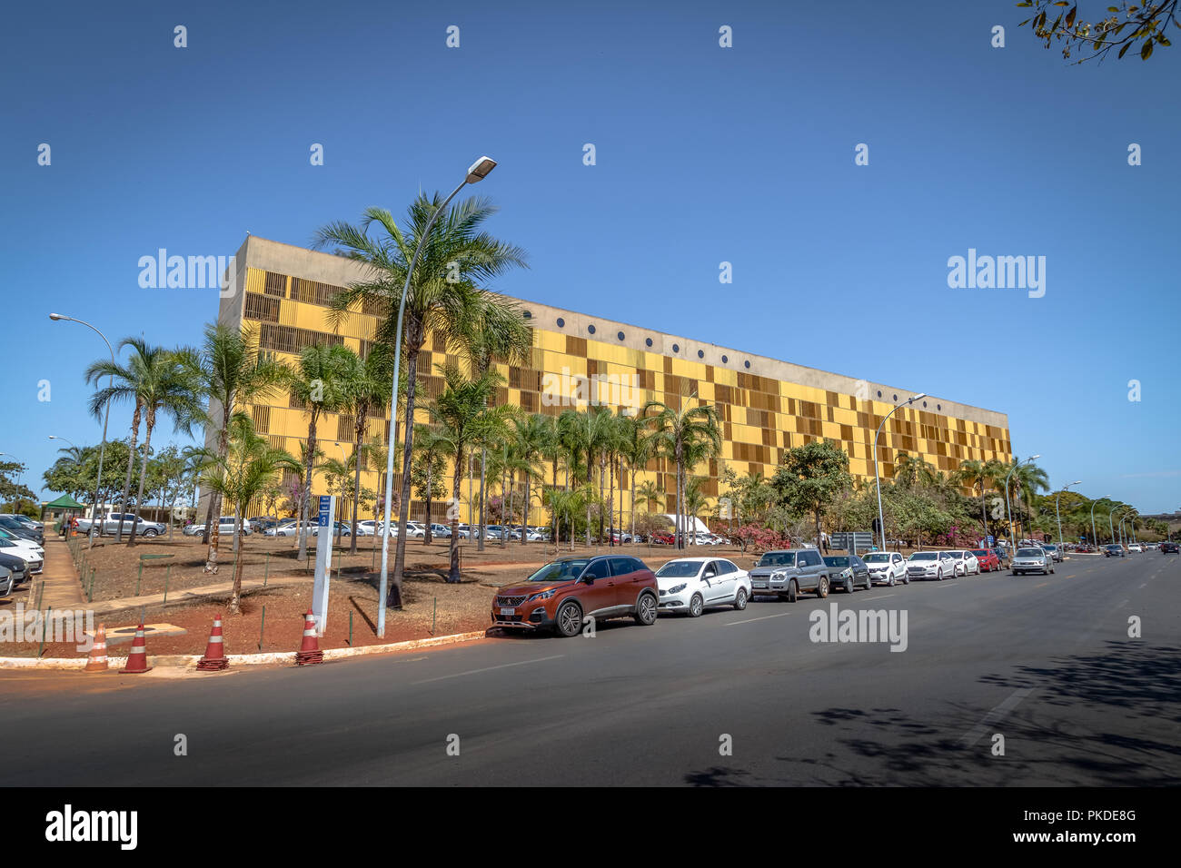 Abgeordnetenkammer Anhang IV mit den meisten Abgeordneten Büros - Brasilia, Distrito Federal, Brasilien Stockfoto
