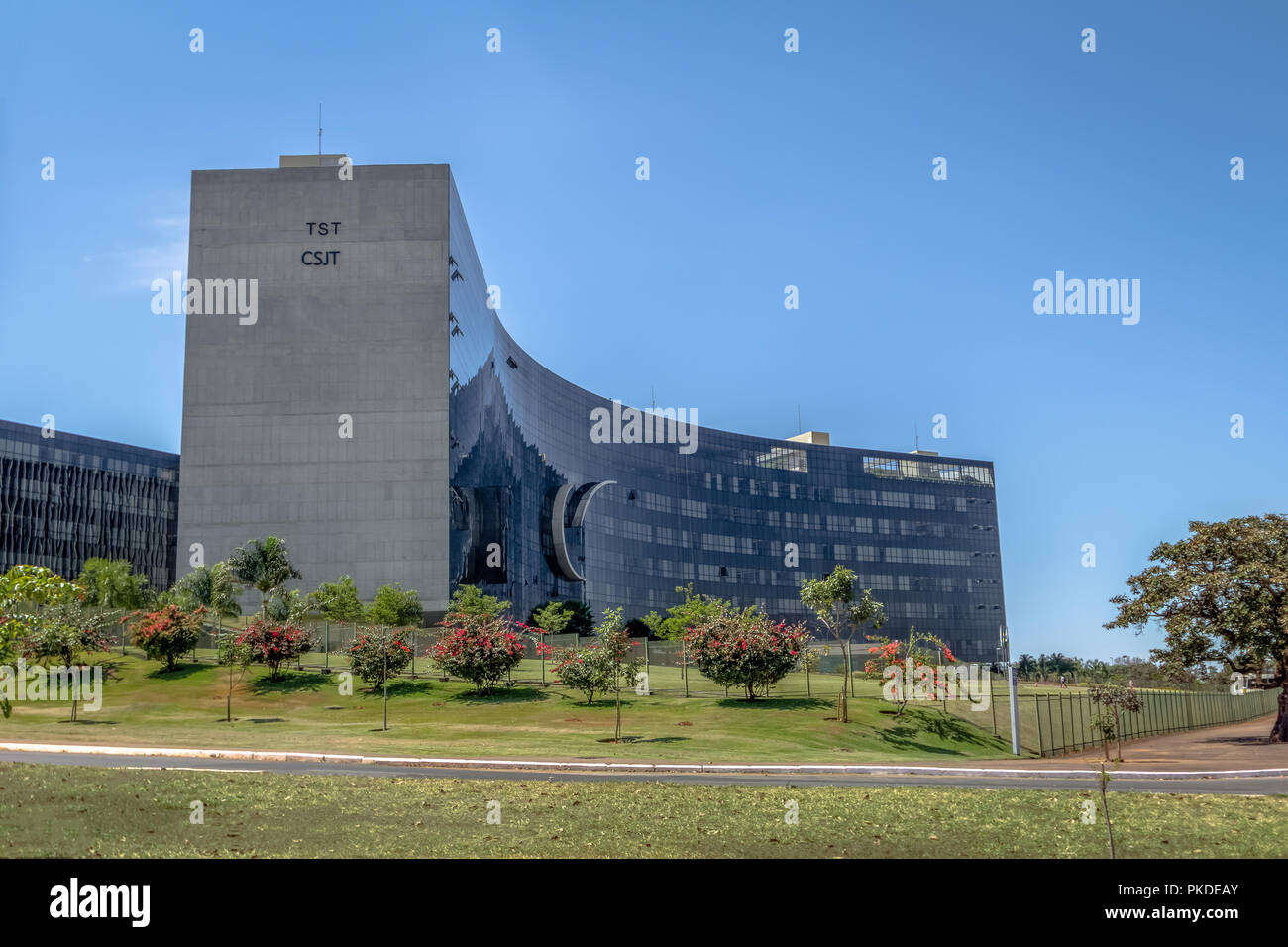 Superior Arbeitsgericht-Tribunal Superior do Trabalho-TST-Brasilia, Distrito Federal, Brasilien Stockfoto