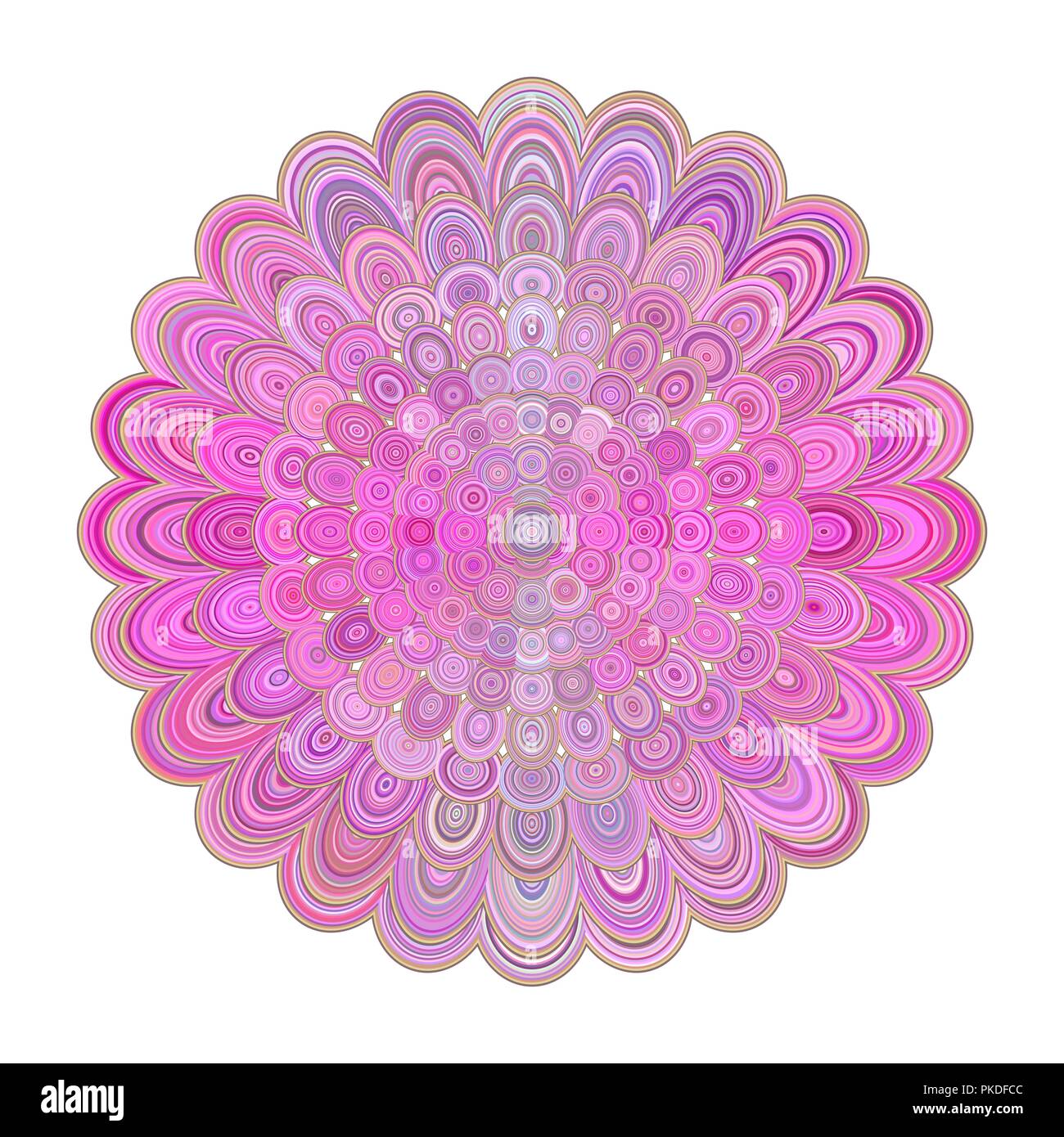 Abstrakt floral Mandala Kunst - vector Digital Graphic Design Stock Vektor