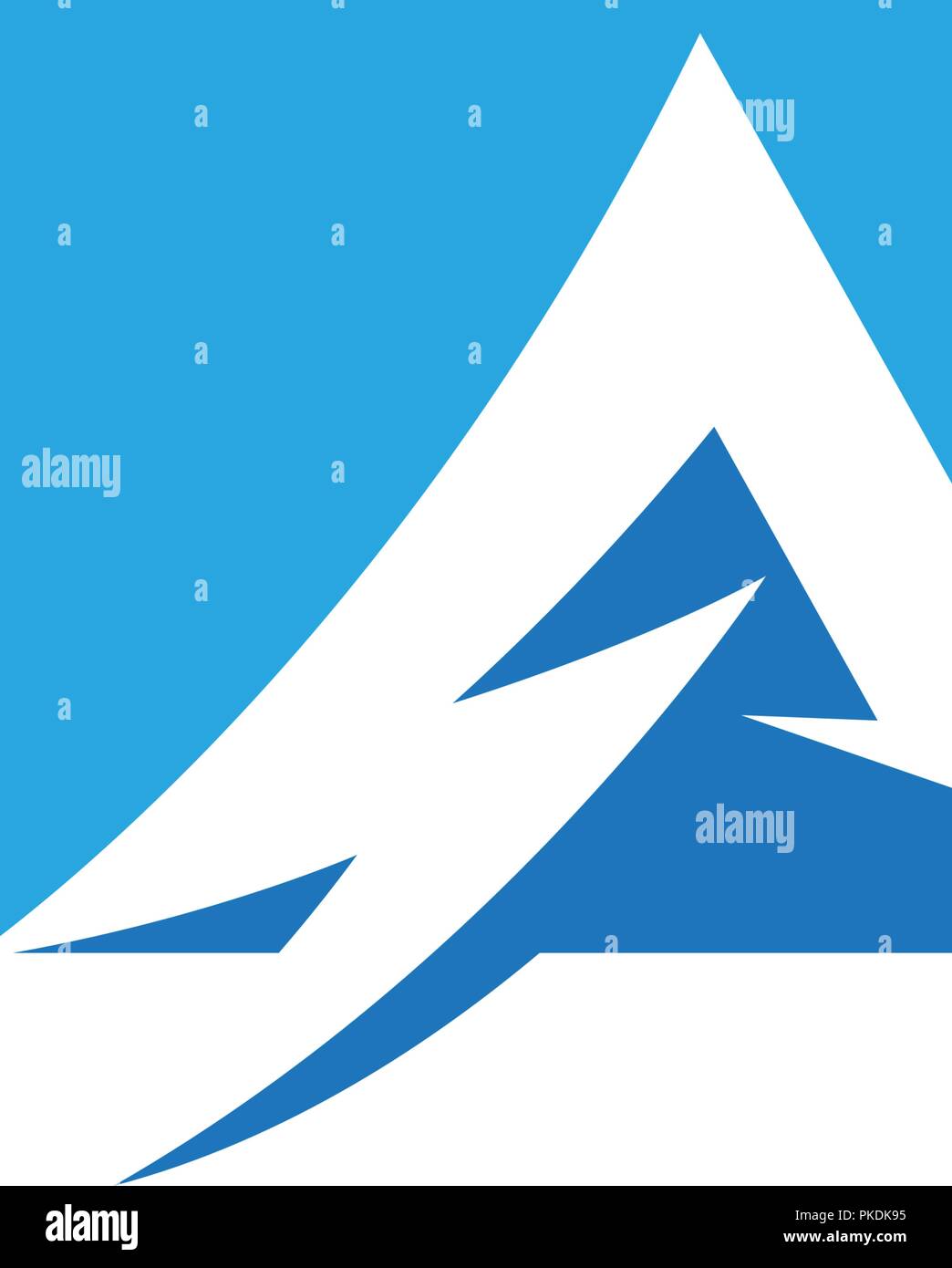 Einen Brief Blitz Logo Vorlage Vektor icon Abbildung design Stock Vektor