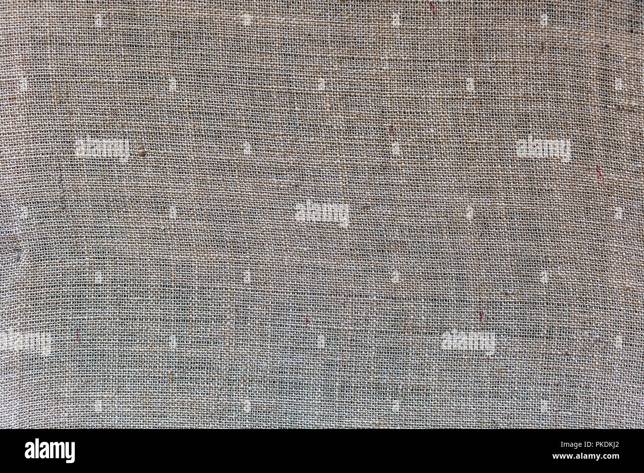 Natürliche sackleinen Stoff Textur Hintergrund. Natürliches Material mit einer groben für Design und Dekoration gewebt Stockfoto