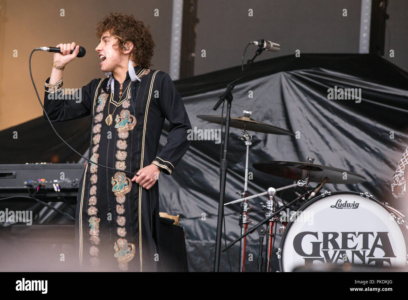 Amerikanische band Greta Van Flotte durchführen bei Skookum Music Festival im Stanley Park in Vancouver am 7. September 2018 Stockfoto