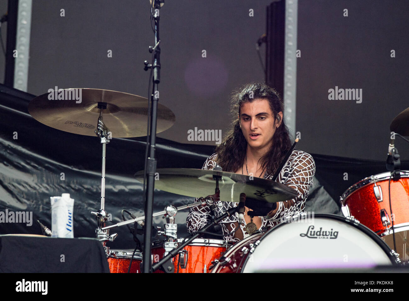 Amerikanische band Greta Van Flotte durchführen bei Skookum Music Festival im Stanley Park in Vancouver am 7. September 2018 Stockfoto