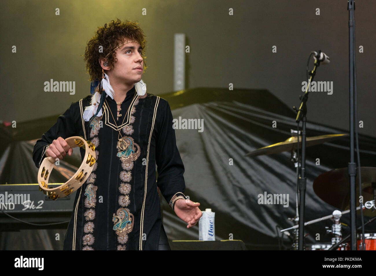 Amerikanische band Greta Van Flotte durchführen bei Skookum Music Festival im Stanley Park in Vancouver am 7. September 2018 Stockfoto