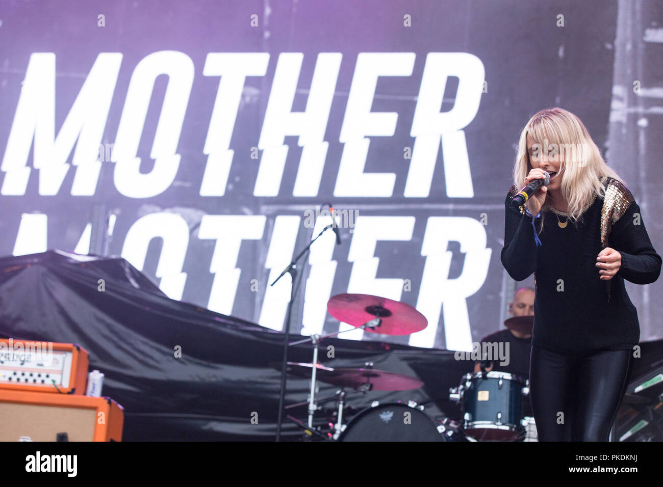 Vancouver band Mutter Mutter durchführen bei Skookum Music Festival im Stanley Park in Vancouver am 7. September 2018 Stockfoto