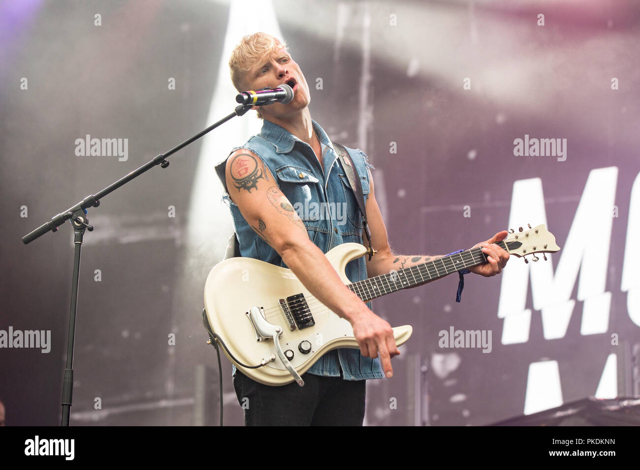 Vancouver band Mutter Mutter durchführen bei Skookum Music Festival im Stanley Park in Vancouver am 7. September 2018 Stockfoto