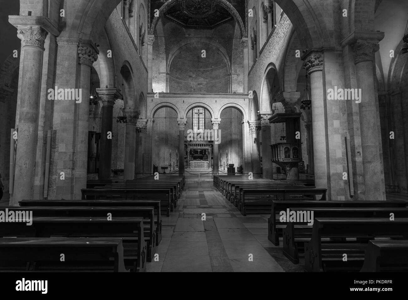 Alte Basilika San Nicola, Bari Stockfoto