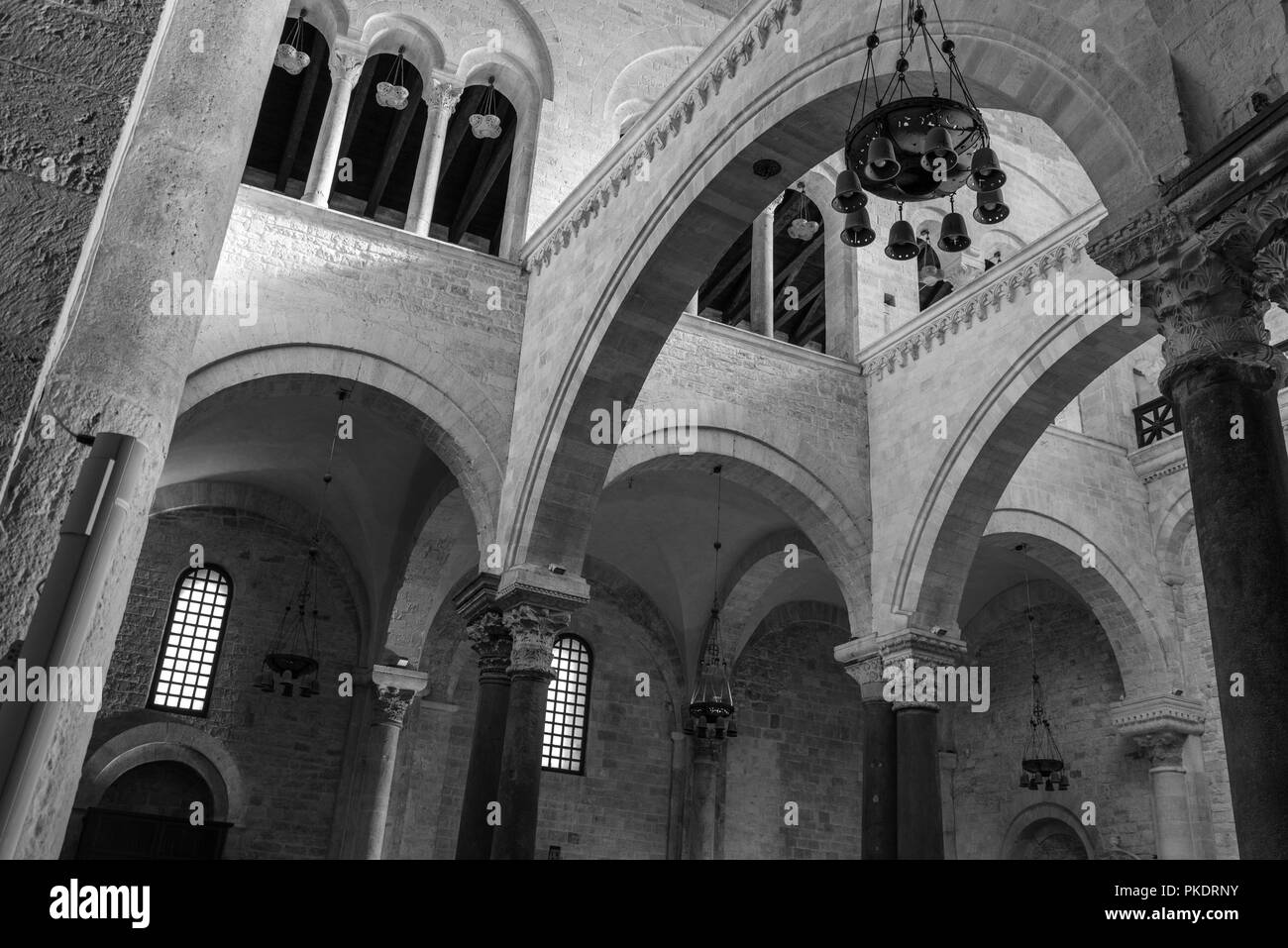 Alte Basilika San Nicola, Bari Stockfoto