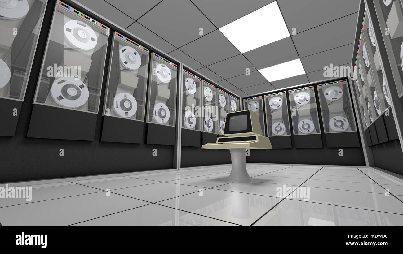 Alte Computer in einer retro Hardware Zimmer Stockfoto Alte Computer in einer retro Hardware Zimmer Stockfoto