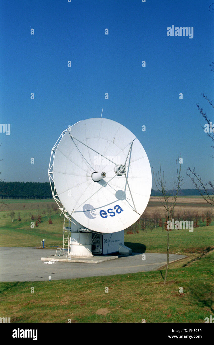 Die Esa Redu Satelliten Station in Redu (Belgien, Giesserei 08/1993) Stockfoto