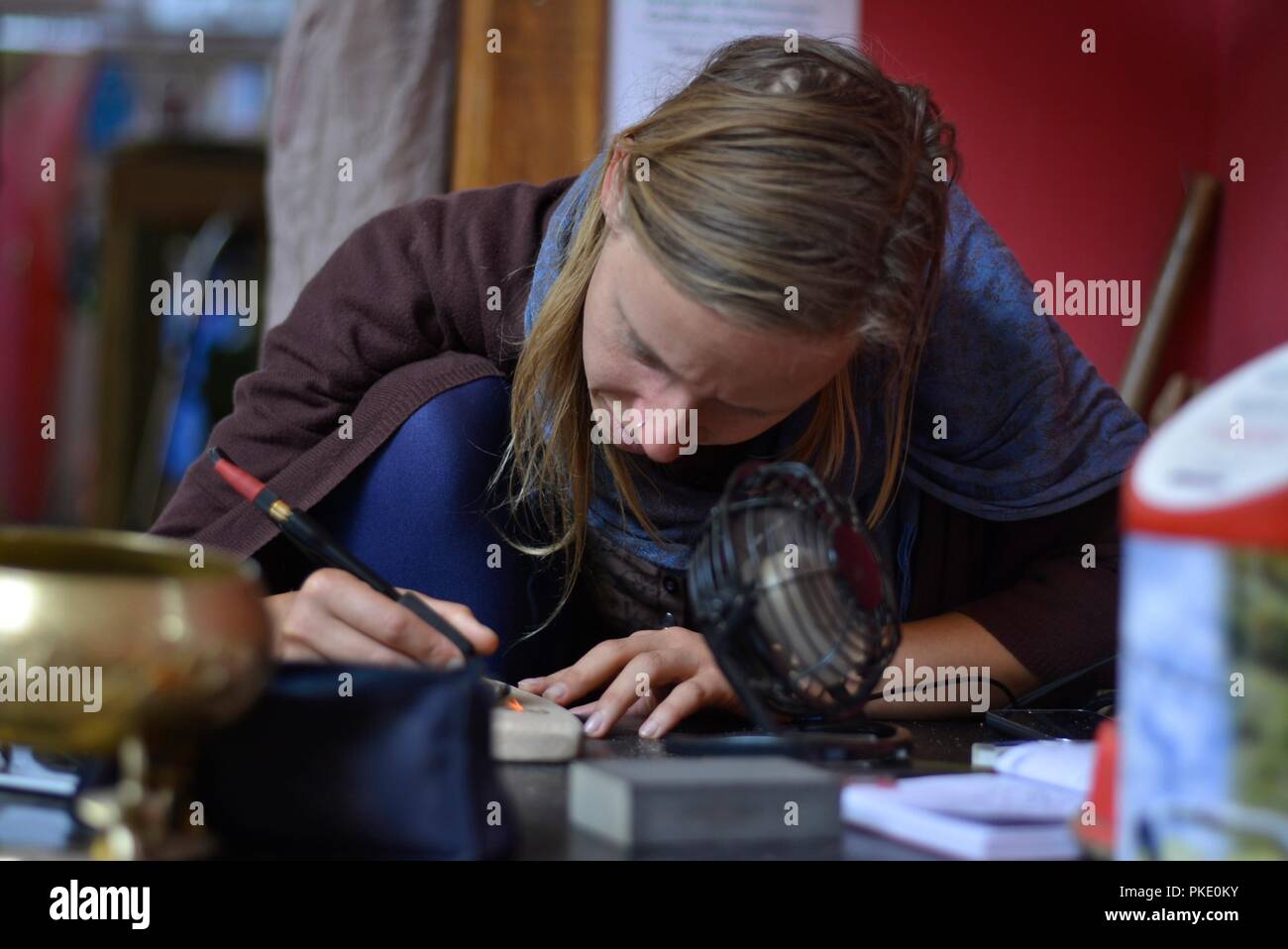 Konzentration Stockfoto