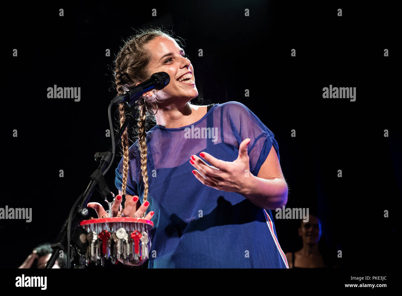 Barcelona, Spanien. 10. September, 2018. Konzert von Perotá Chingó in Apolo. Fotograf: © Aitor Rodero. Stockfoto