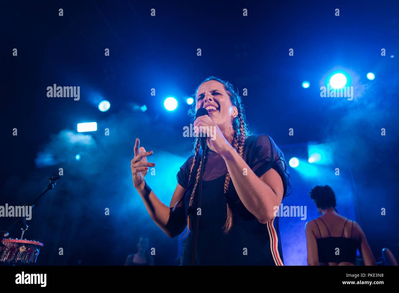 Barcelona, Spanien. 10. September, 2018. Konzert von Perotá Chingó in Apolo. Fotograf: © Aitor Rodero. Stockfoto